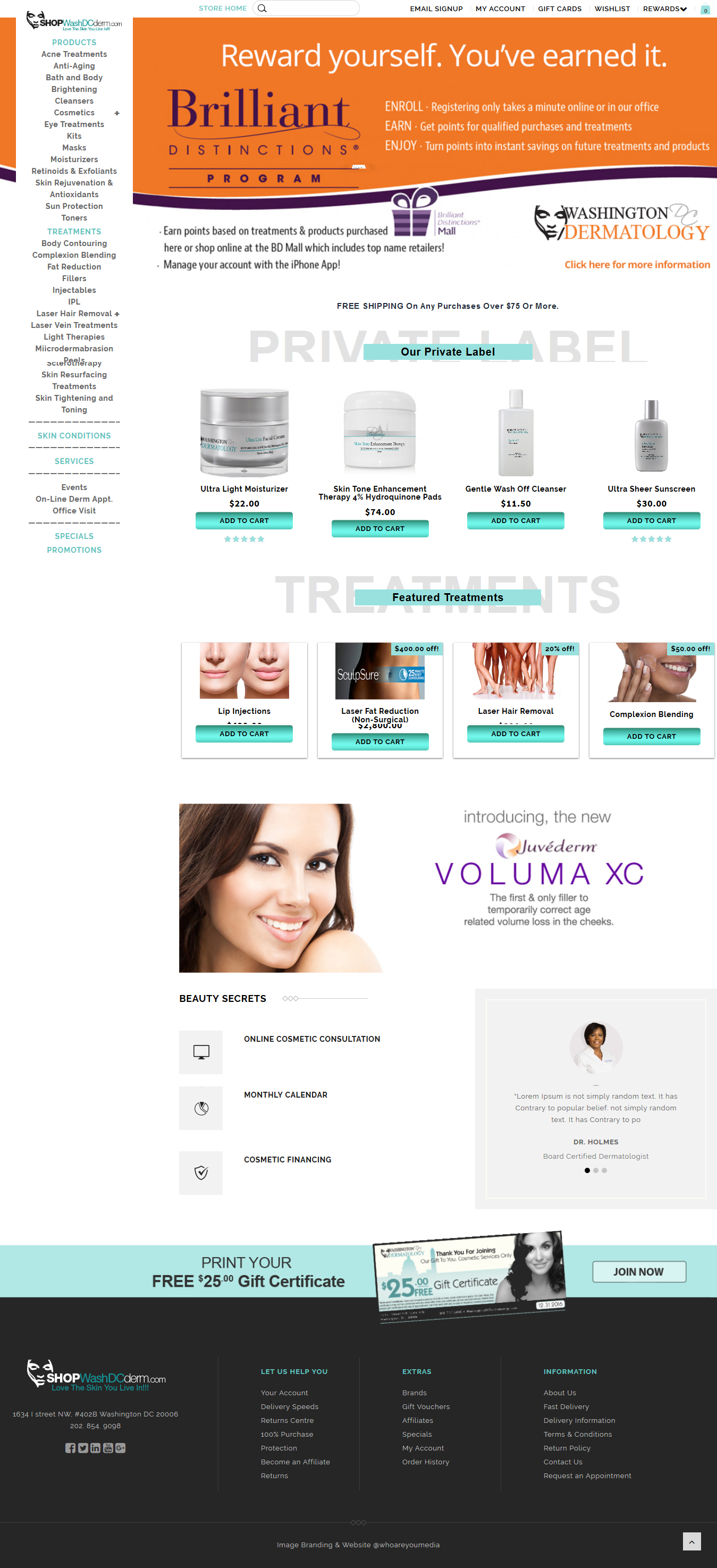 Washington DC Dermatology Store